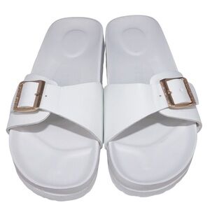 Birkenstock Madrid Big Buckle EVA slides, Size 37